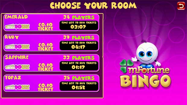 mFortune Mobile Bingo Screenshot 2